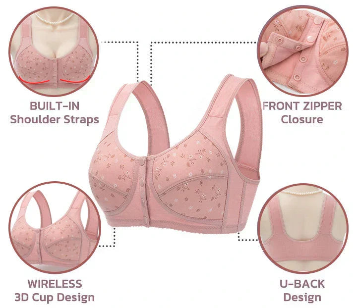 Comfortable & Convenient Front Button Bra Pack Of 3