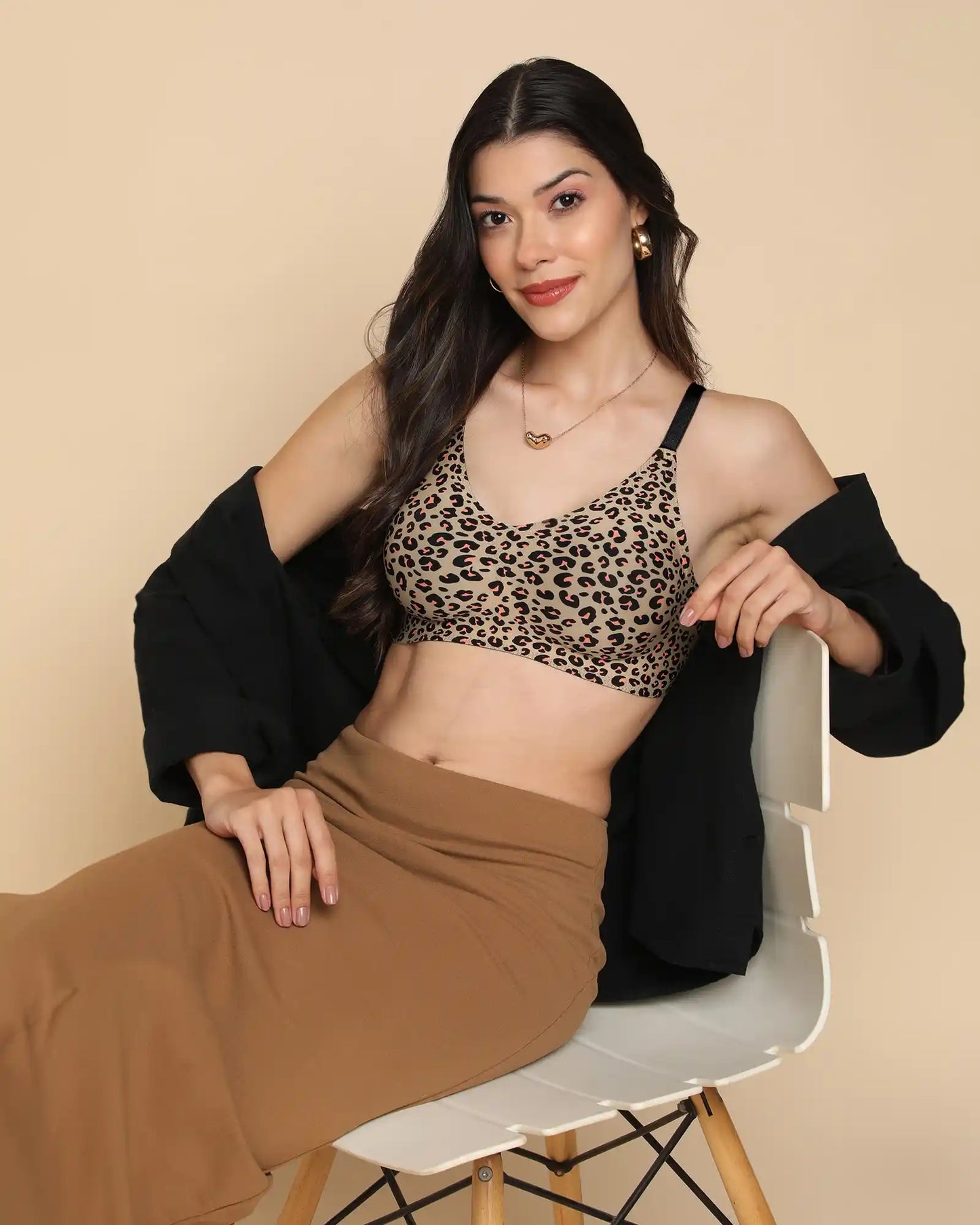 Bonded Printed Full-Coverage Padded Bra (SB-6828 PR)