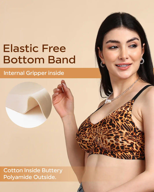 Bonded Printed Full-Coverage Padded Bra (SB-6827 PR)
