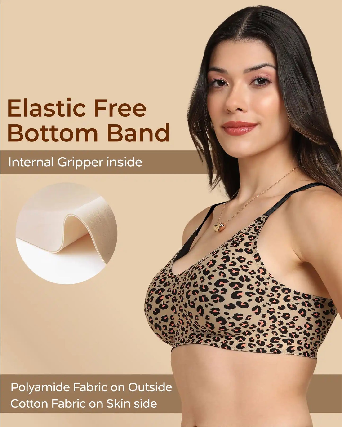 Bonded Printed Full-Coverage Padded Bra (SB-6828 PR)